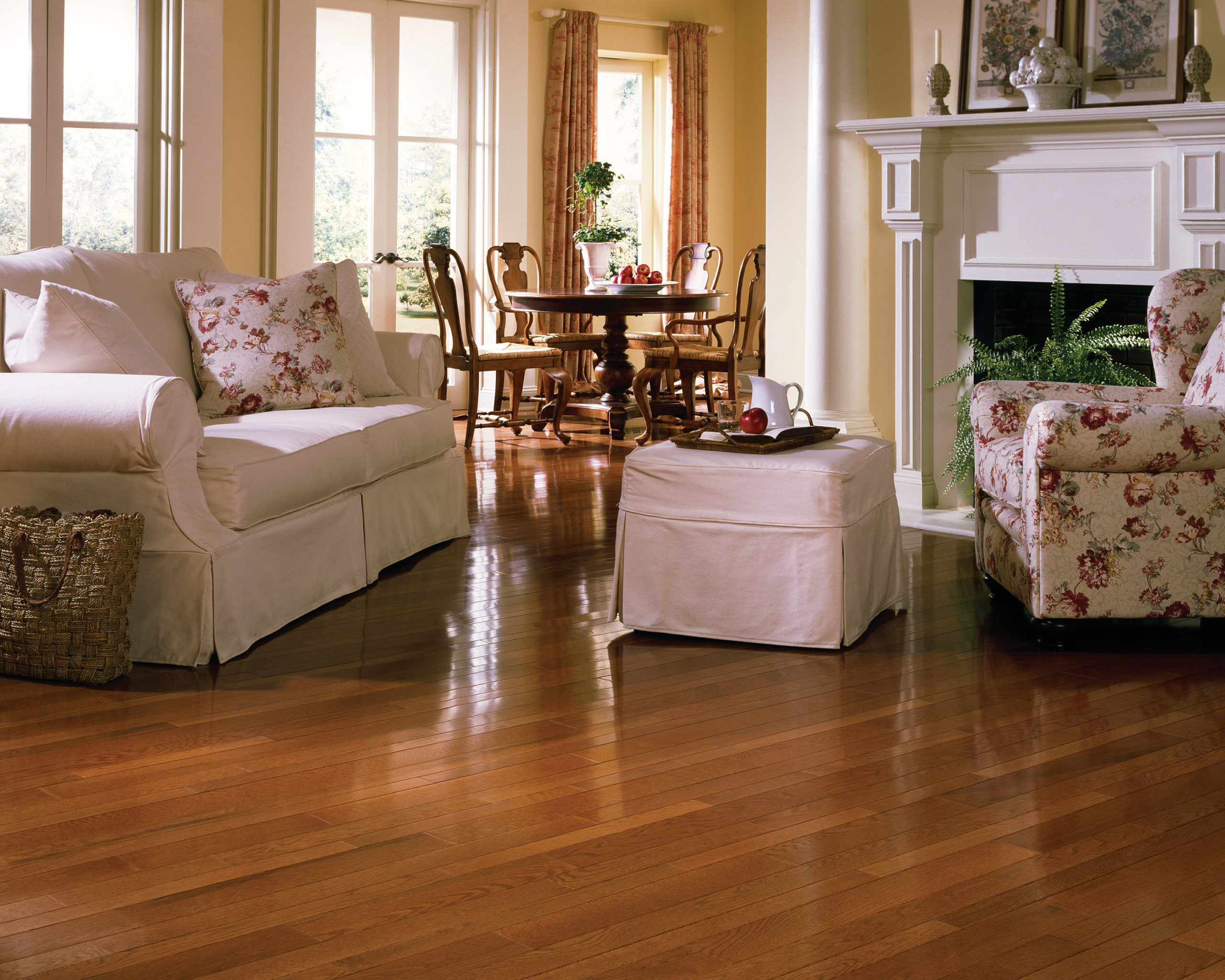 Gunstock Hardwood Floor Ideas For Living Room