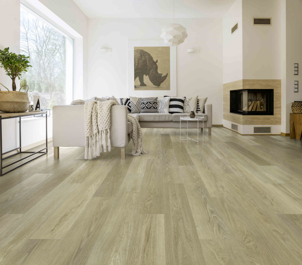 SPC Titan Oak 28 mil W/ Pad attached - PC Hardwood Floors